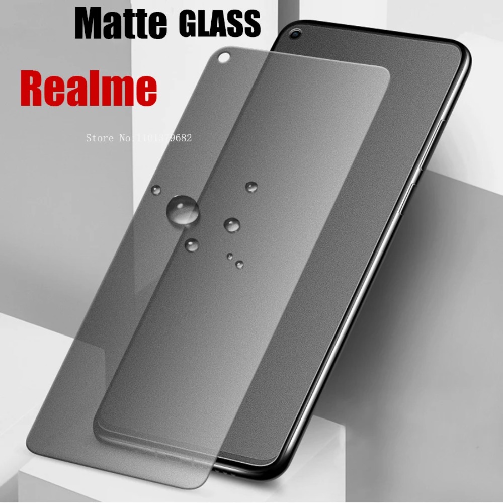 Realme C67 - 3 個マット強化ガラス Realme 12 11 10