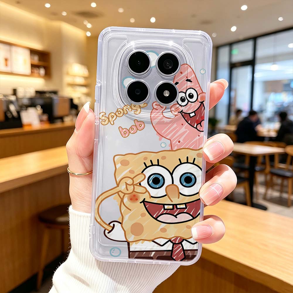 漫画風のかわいいS-スポンジボブカバー Xiaomi POC - Xiaomi Poco X6 のレビューと価格